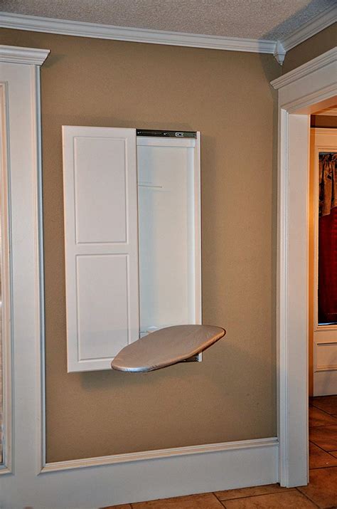 built in the wall ironing board with electrical box|wall mounted ironing board ikea.